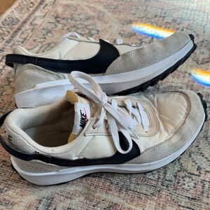 Nike Cream and Black Retro Sneakers